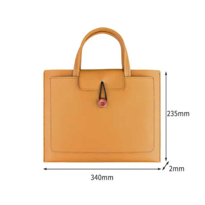 Sac orange pour ordinateur