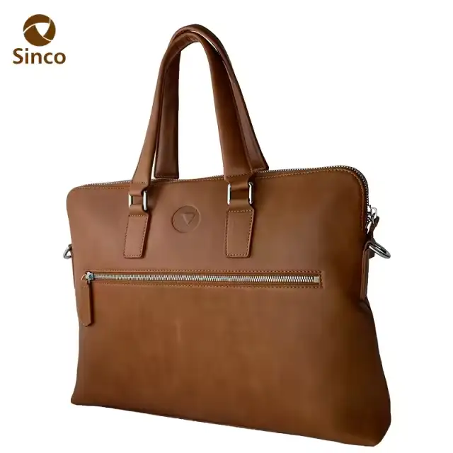 Sac orange pour ordinateur